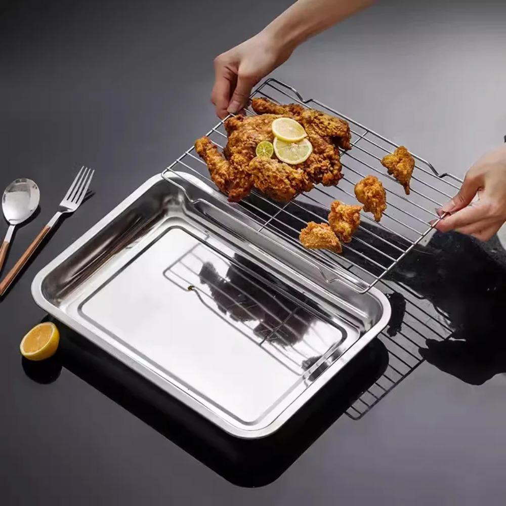 Kitchen Baking Tray Rack - Stainless Steel Baking Tray with Cooling