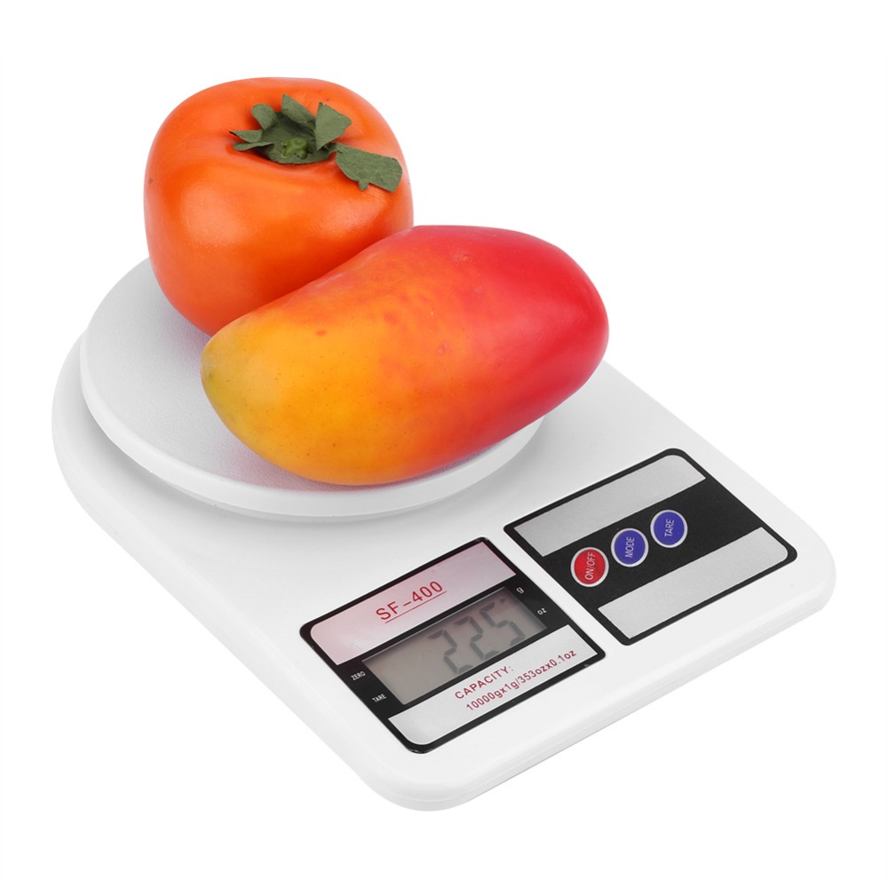 Kitchen Baking Unit - ABS Digital Kitchen Scale White 10kg