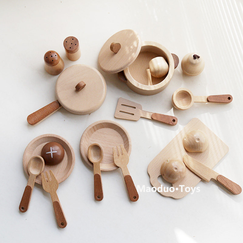 Kitchen Baking Kit - Maoduo Toys Beech Wooden Kids Kitchen