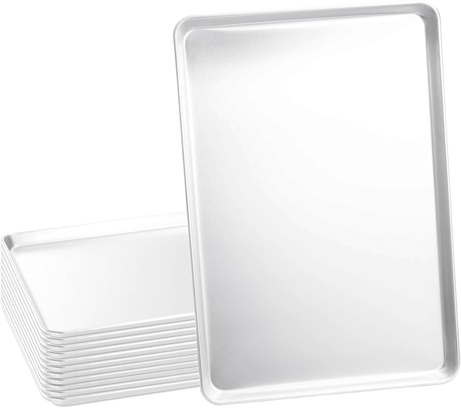 Kitchen Baking Pans - Full Size Commercial Aluminum Baking Sheet