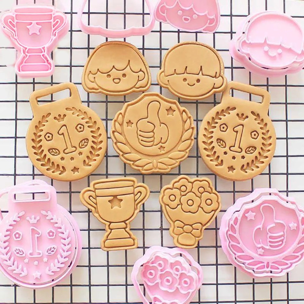 Kitchen Baking Items - Medals Trophies Cookie Cutters Cartoon Cake