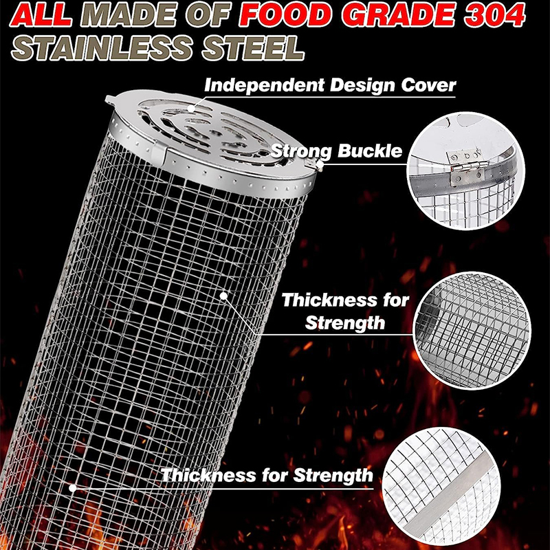 BBQ Basket Stainless Steel Rol - đánh giá và giá Kitchen Baking Tray Rack