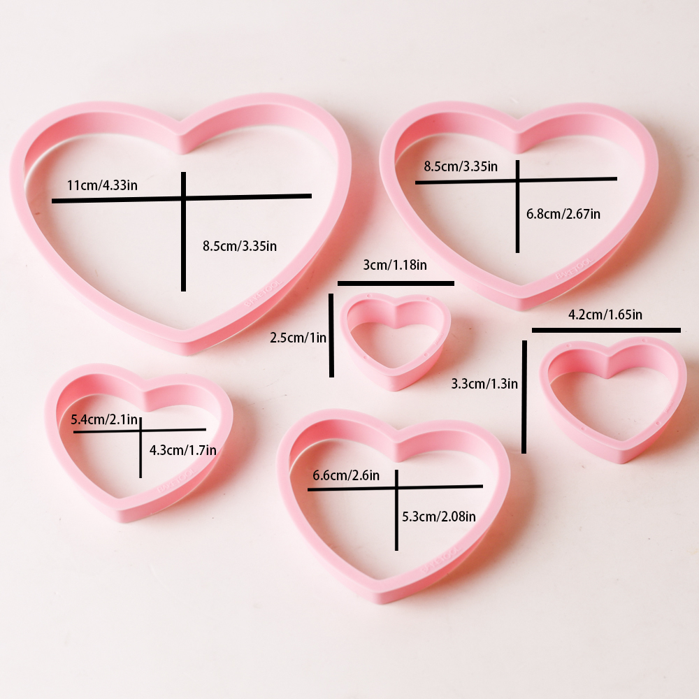 1set/3sets Pink Heart Star Flo - đánh giá và giá Kitchen Baking Items