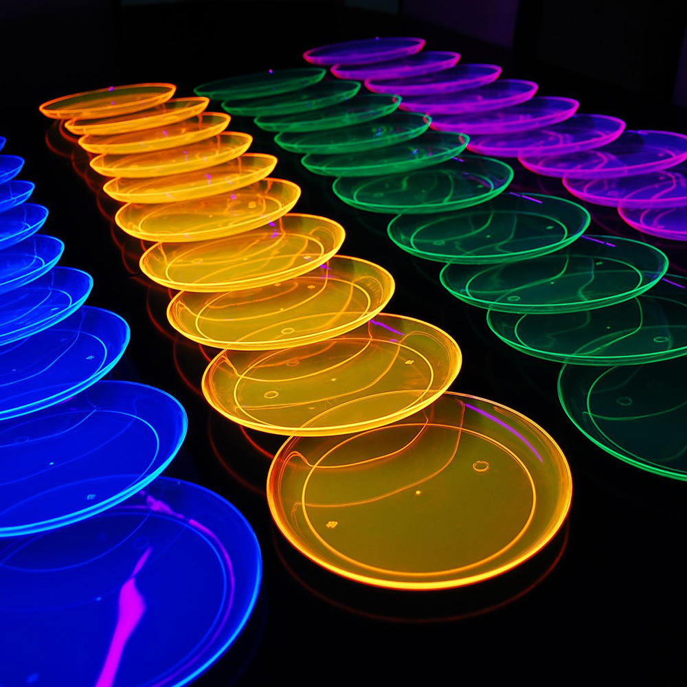 32 Pcs Neon Black Light Party  - đánh giá và giá Cake Board Round