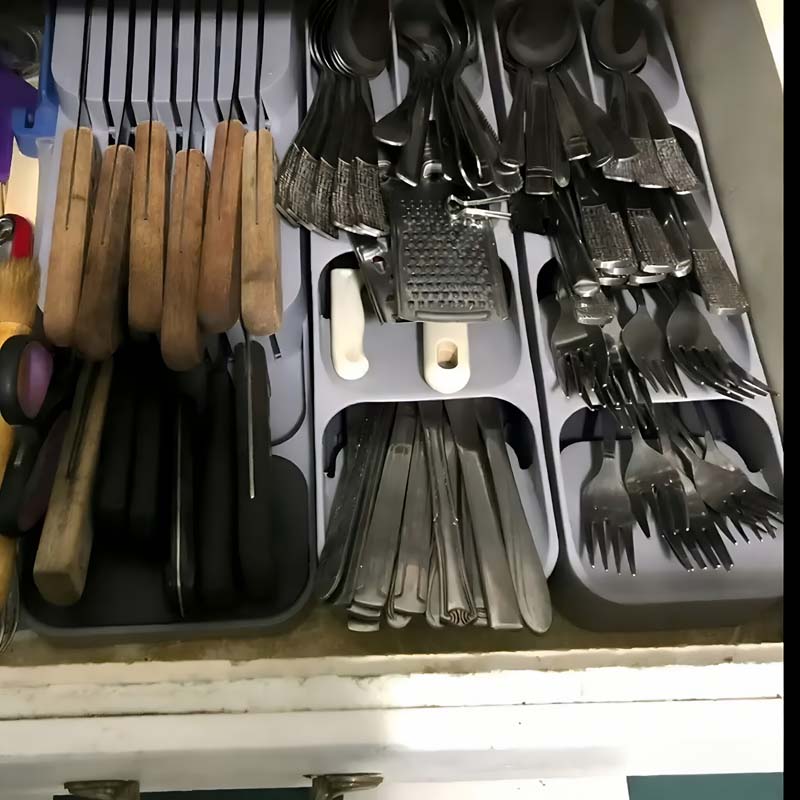 Practical Drawer Knife Storage - đánh giá và giá Kitchen Baking Tray Storage