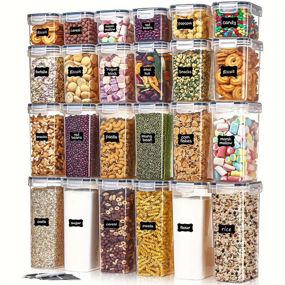 24Pcs Food Storage Containers  - đánh giá và giá Kitchen Baking Tray Storage