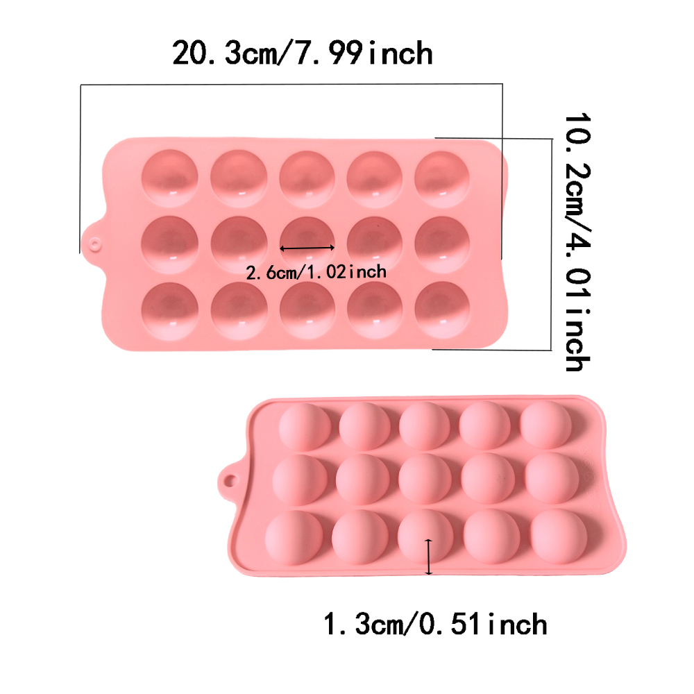 15 cavity semi-circular chocol - đánh giá và giá Kitchen And Baking Tools