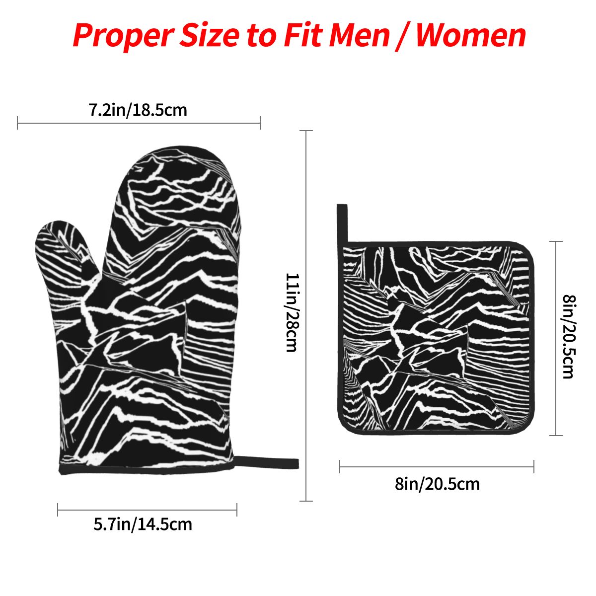 Joy Division Unknown Pleasures - đánh giá và giá Kitchen Baking Gloves