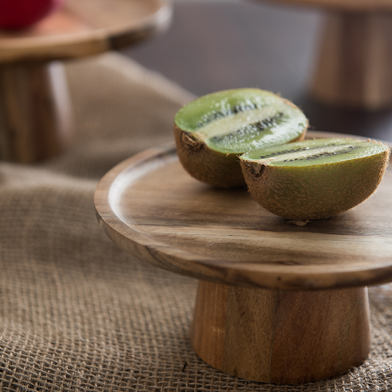 KEMORELA High Stand Wooden Cak - đánh giá và giá Cake Board Round