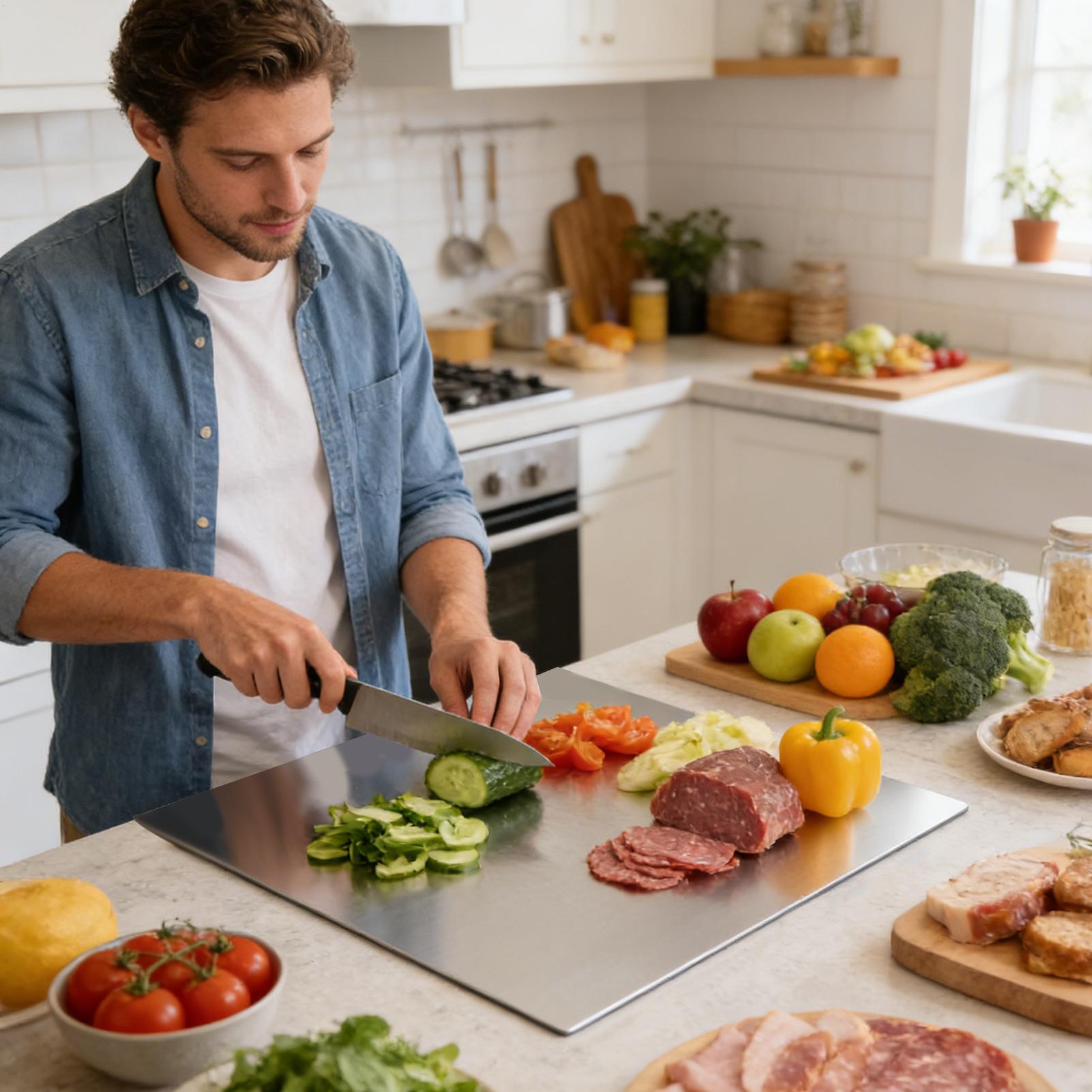 Stainless Steel Cutting Board  - đánh giá và giá Kitchen And Baking Tools