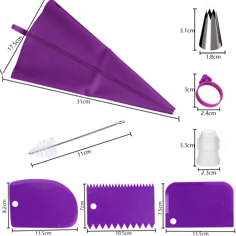 Stainless Steel Cake Decoratin - đánh giá và giá Kitchen Baking Kit