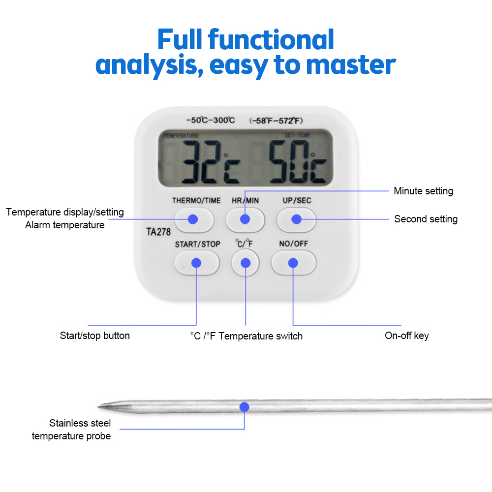 TA278 Digital Kitchen Thermome - đánh giá và giá Kitchen With Baking Station
