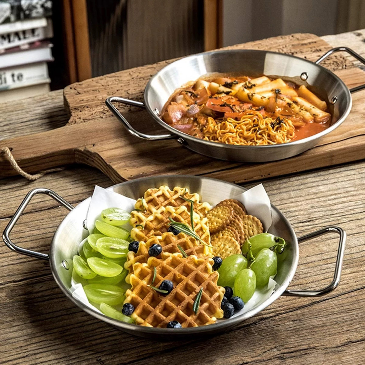 INS Stainless Steel Double-Han - đánh giá và giá Cake Board Round