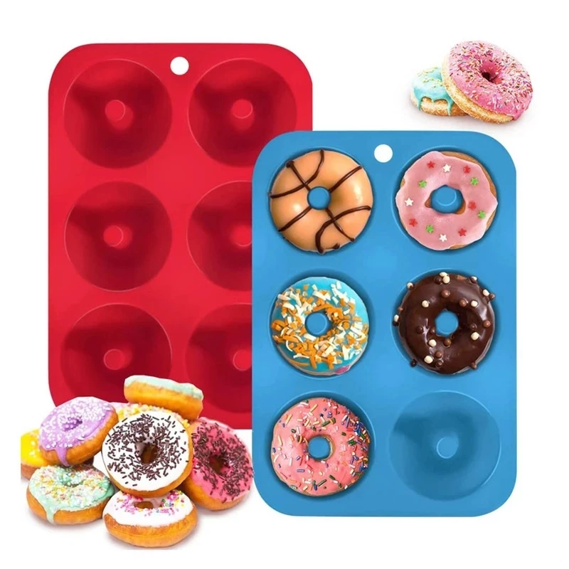 6 Holes Silicone Donut Mold Ba - đánh giá và giá Kitchen Baking Utensils