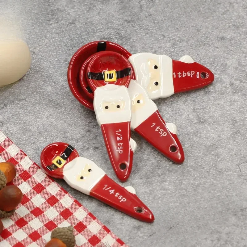 4pcs Christmas Measuring Spoon - đánh giá và giá Kitchen Baking Kit