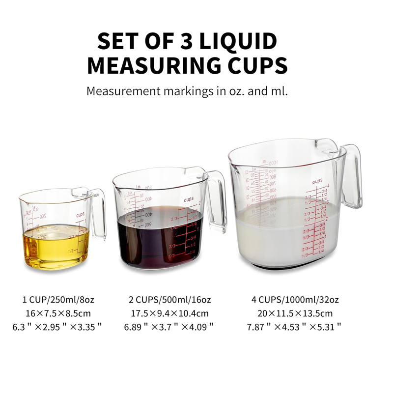 1Cup, 2Cup, 4Cup Transparent N - đánh giá và giá Kitchen Baking Kit