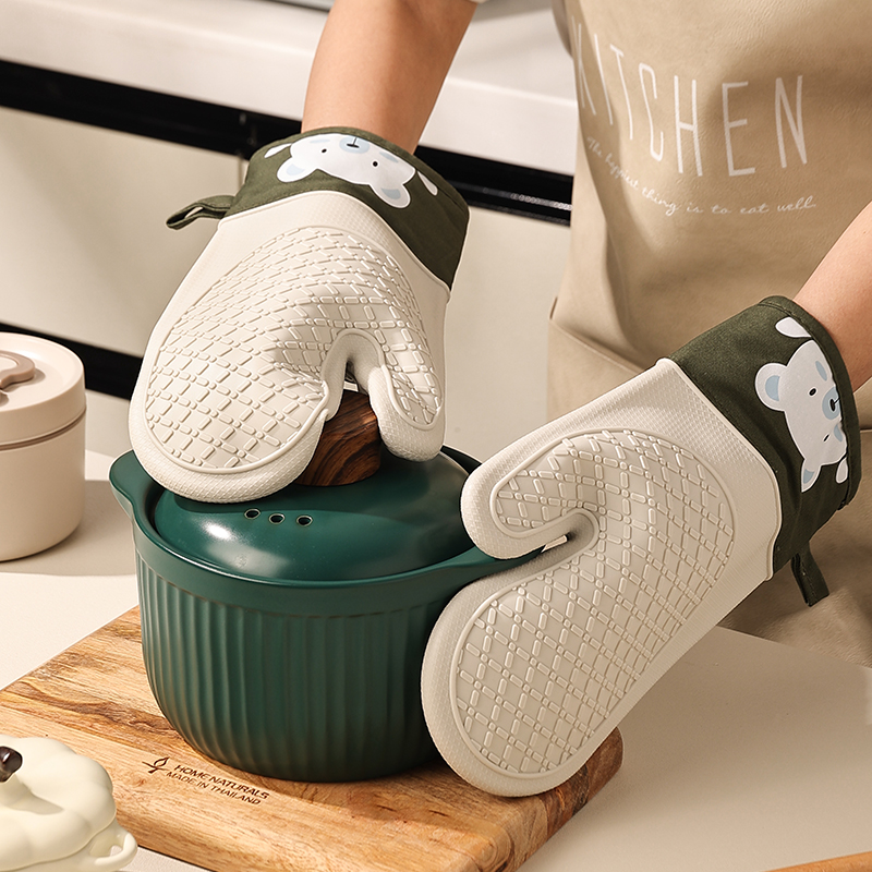 Silicone Heat Insulation Glove - đánh giá và giá Kitchen Baking Gloves