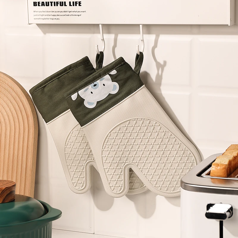 Silicone Heat Insulation Glove - đánh giá và giá Kitchen Baking Gloves