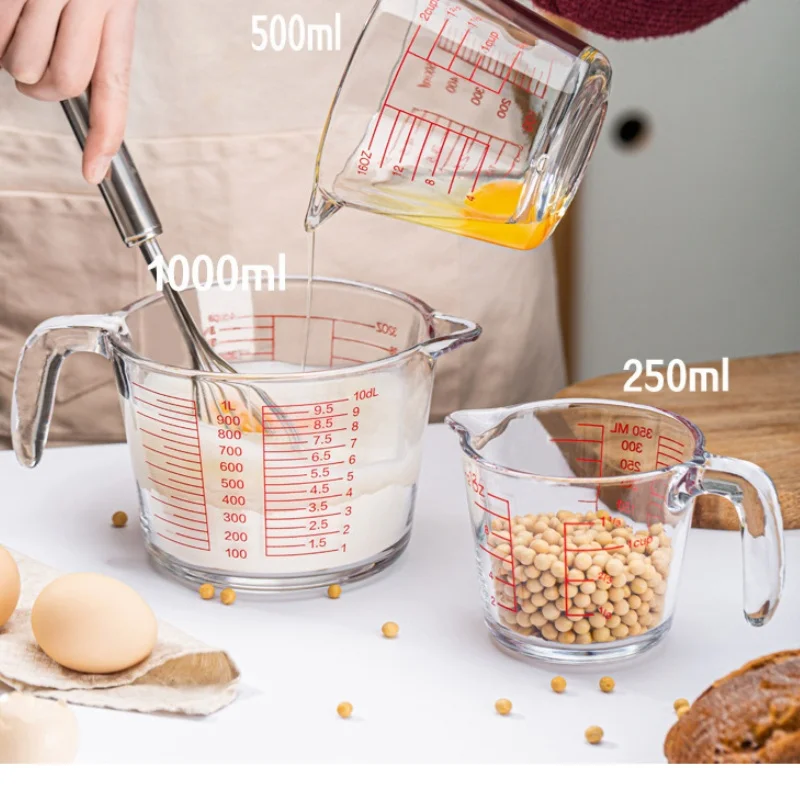 2/4 Cup Glass Measuring Cup Fo - đánh giá và giá Kitchen Baking Essentials