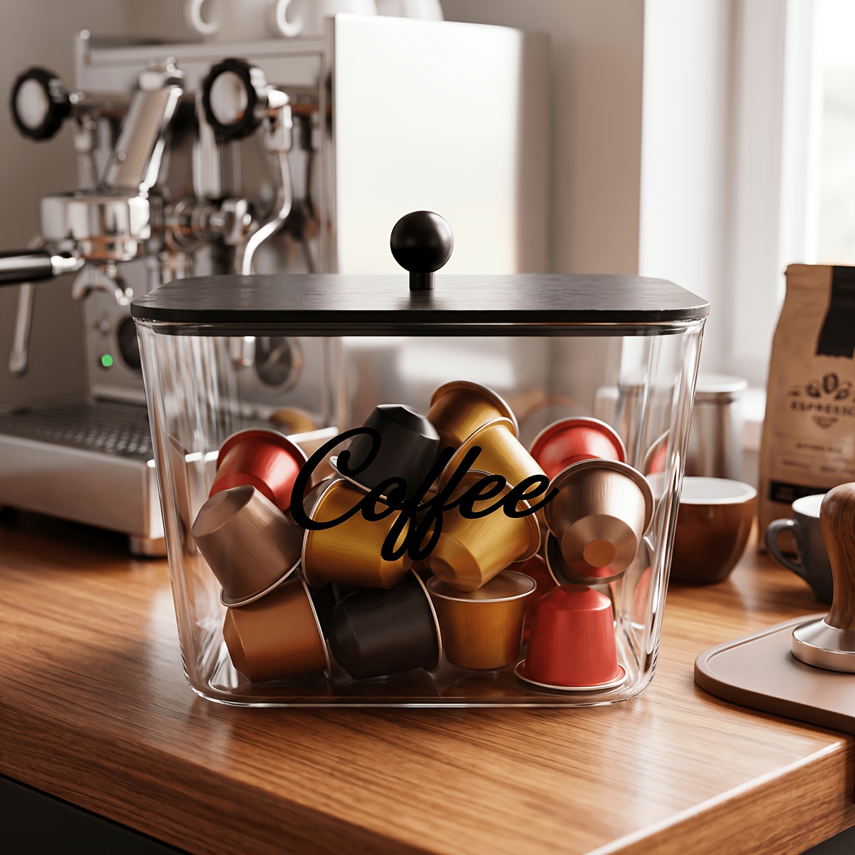 Coffee Pod Holder with Lids Pl - đánh giá và giá Kitchen Baking Tins