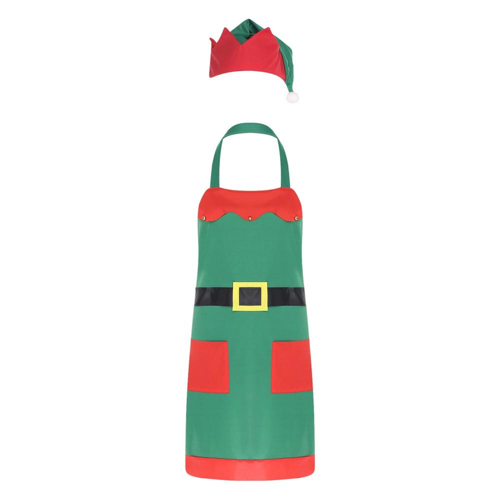 Christma Elf Kitchen Apron Set - đánh giá và giá Kitchen Baking Unit