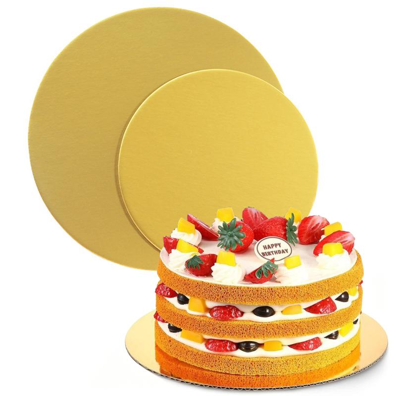 Cake Boards 10pcs Round Golden - đánh giá và giá Cake Board Round
