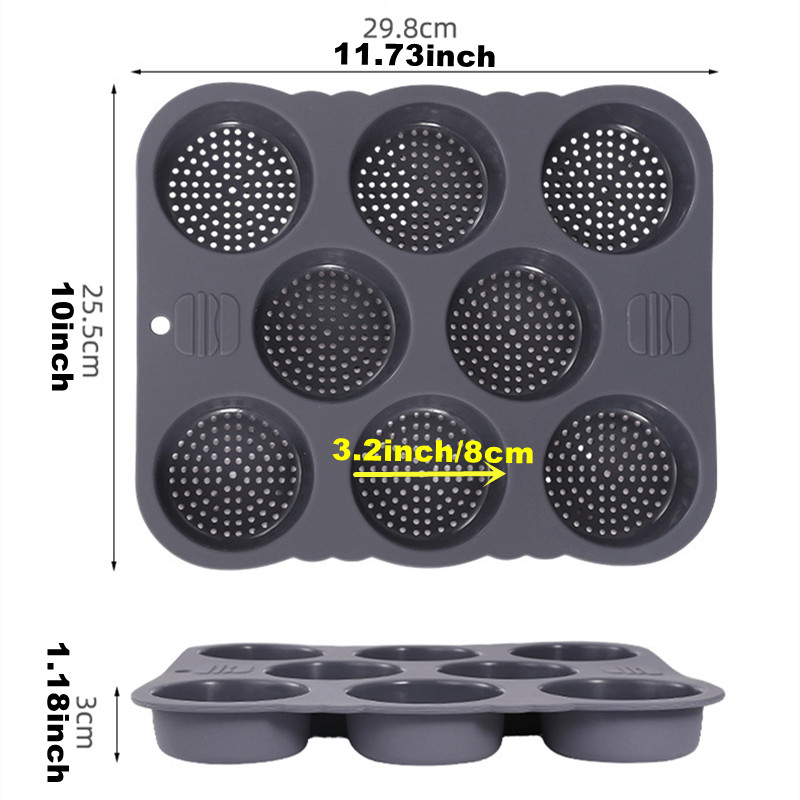 Hamburger Bun Mold Non-Stick F - đánh giá và giá Kitchen Baking Utensils