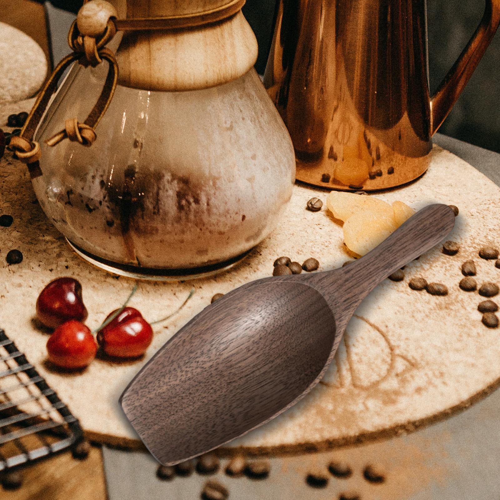 Solid Wood Coffee Measuring Sp - đánh giá và giá Kitchen Baking Canisters