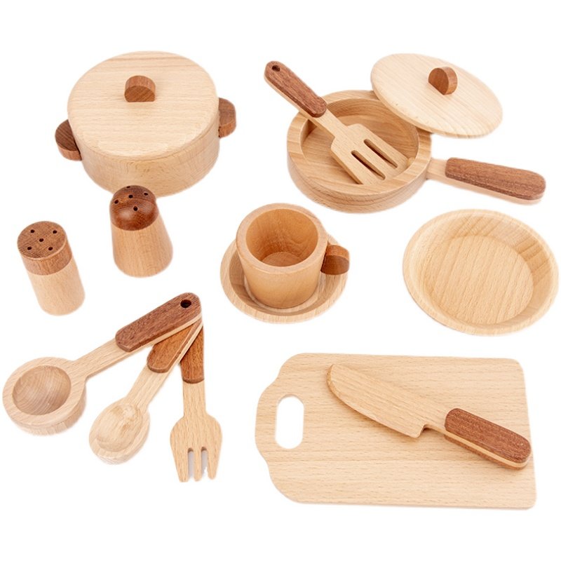 Maoduo Toys Beech Wooden Kids  - đánh giá và giá Kitchen Baking Kit