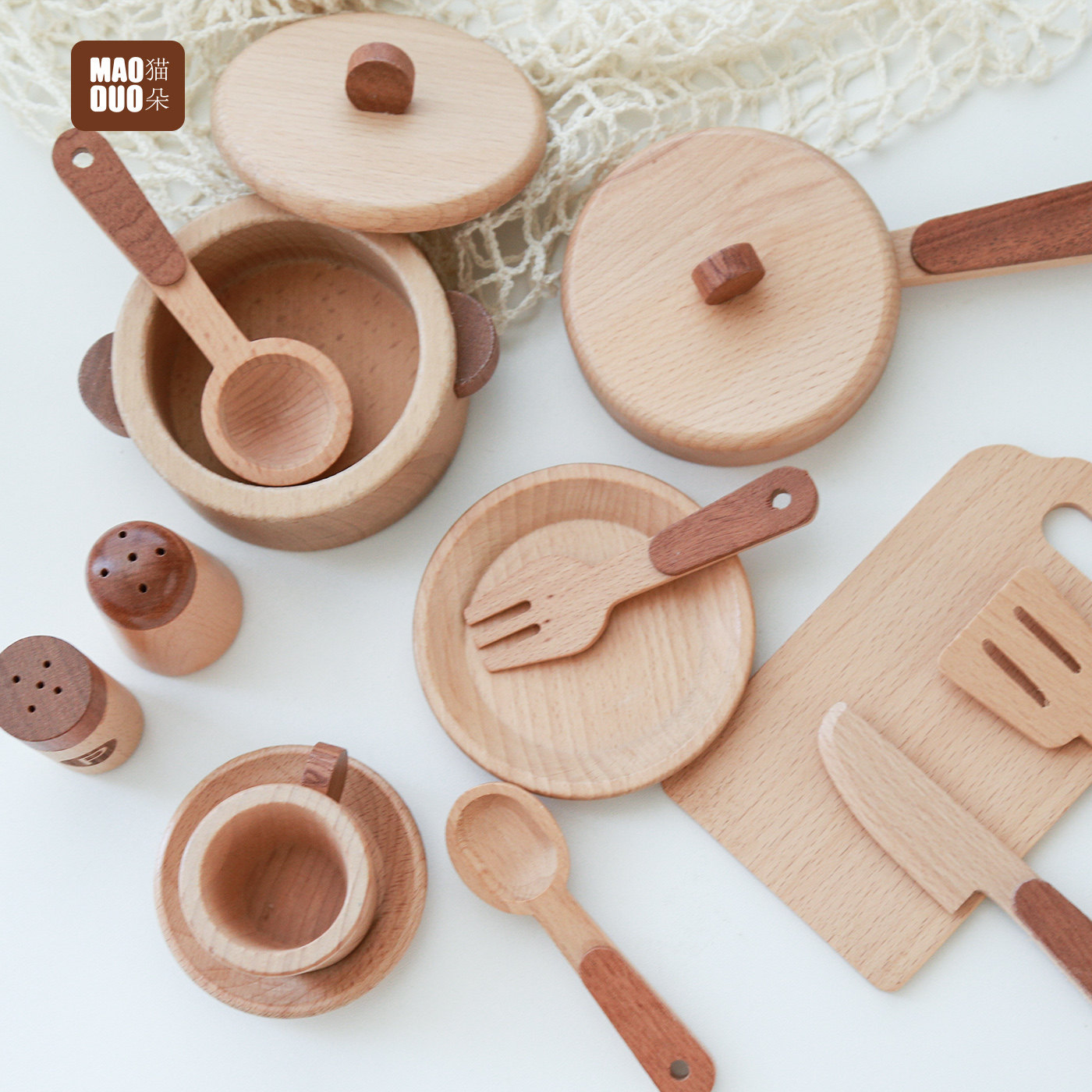 Maoduo Toys Beech Wooden Kids  - đánh giá và giá Kitchen Baking Kit