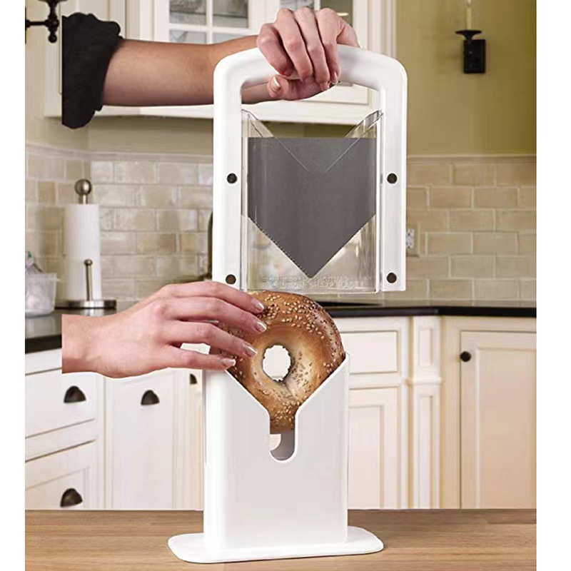 Bagel Bread Slicer Guide Cutte - đánh giá và giá Kitchen Baking Counter