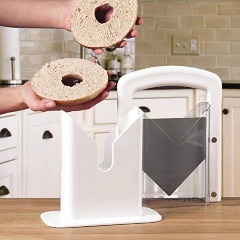 Bagel Bread Slicer Guide Cutte - đánh giá và giá Kitchen Baking Counter