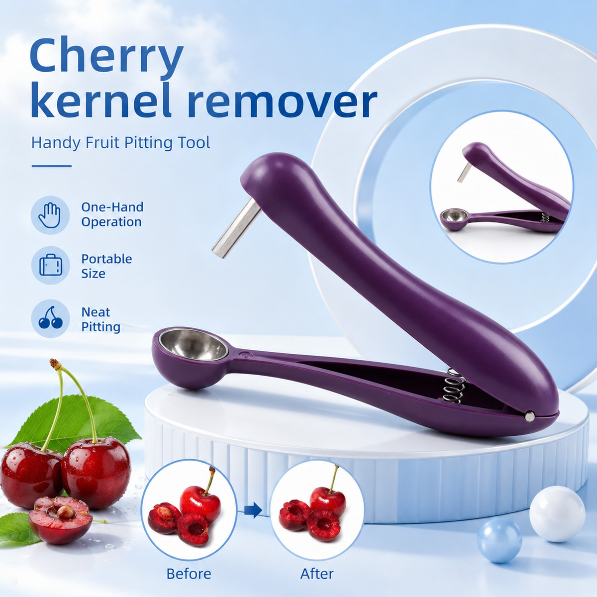 Cherry Kernel Remover Handheld - đánh giá và giá Kitchen And Baking Tools