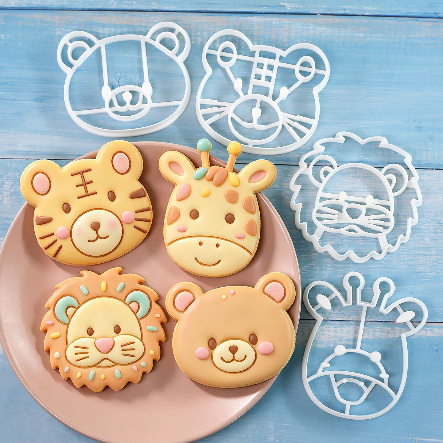 4 Pcs Animal Cookie Cutters Se - đánh giá và giá Kitchen Baking Items