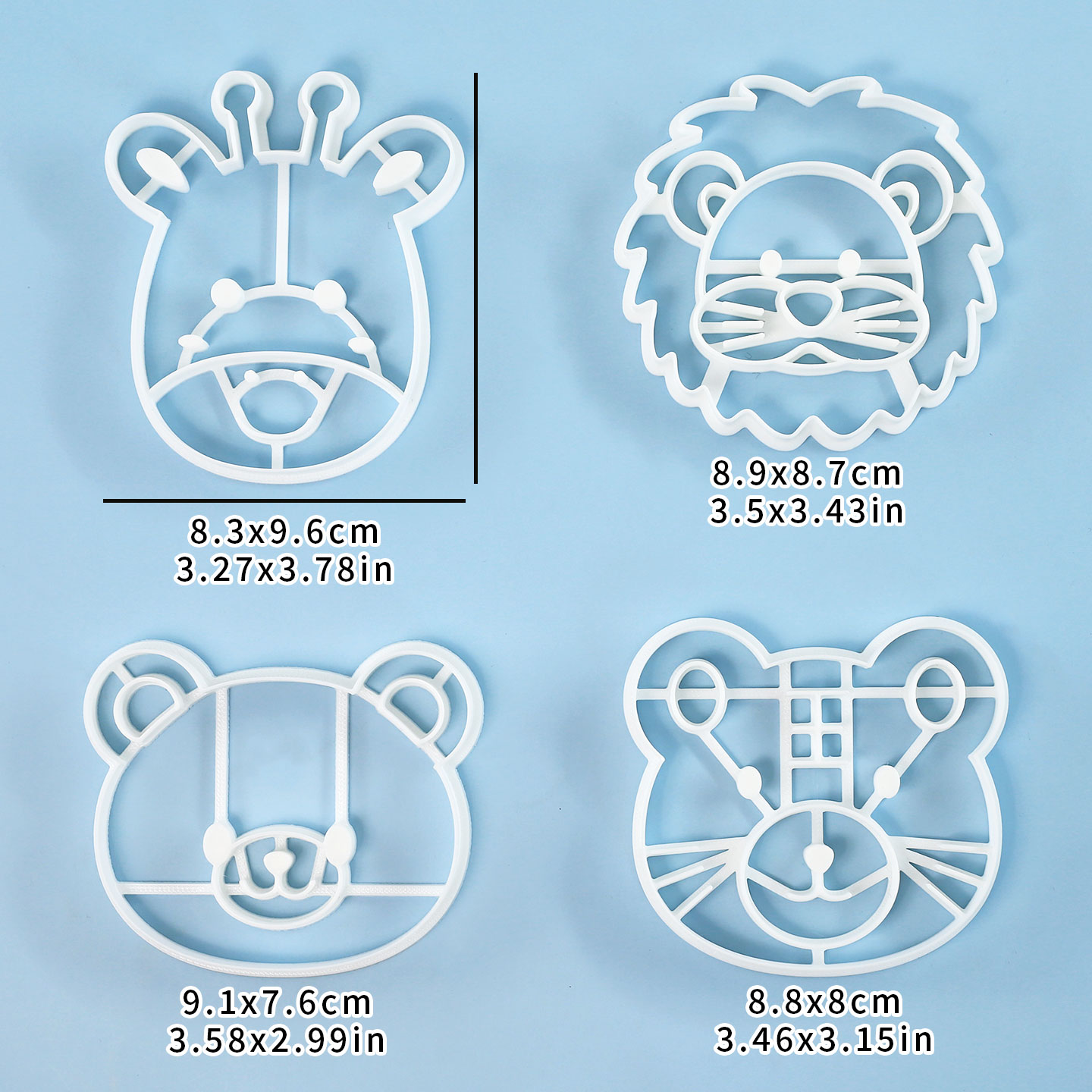 4 Pcs Animal Cookie Cutters Se - đánh giá và giá Kitchen Baking Items