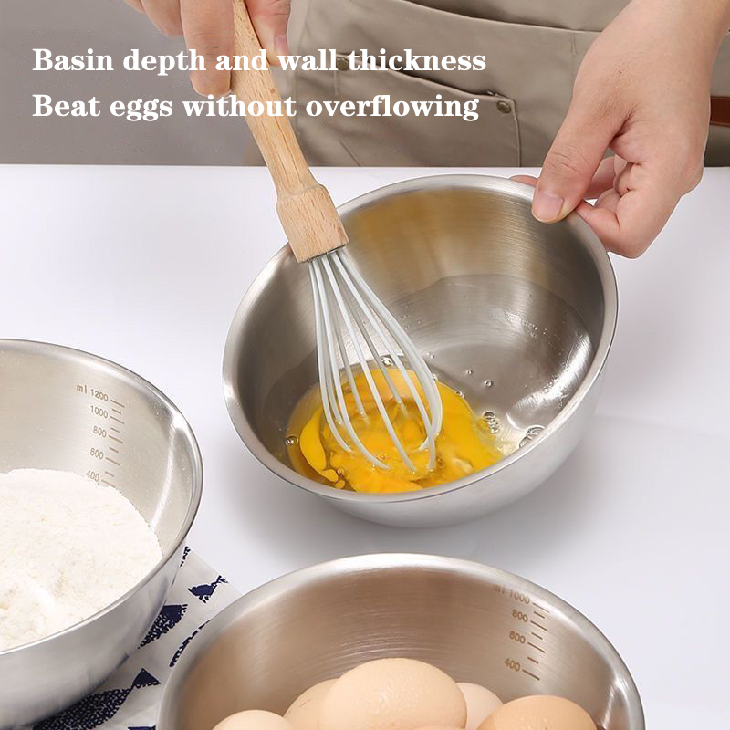 1PC Stainless Steel Bowl Set W - đánh giá và giá Kitchen Baking Essentials