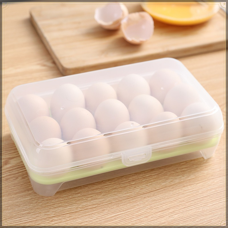 Egg Storage Box 15 Grids PP Vi - đánh giá và giá Kitchen Baking Tray Storage