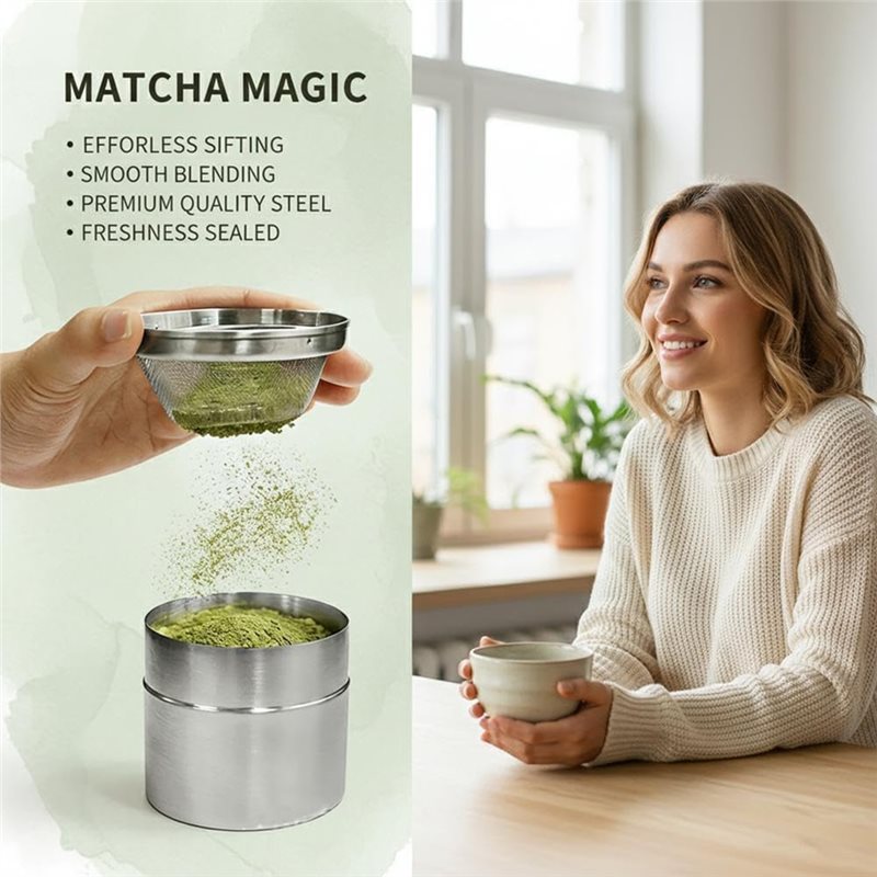 AB66-Stainless Steel Matcha Po - đánh giá và giá Kitchen Baking Canisters