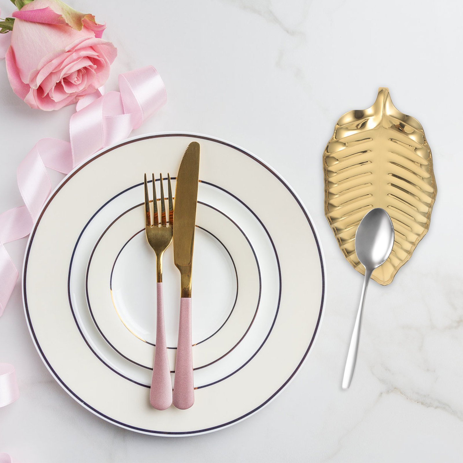 Stainless Steel Gold Leaf Spoo - đánh giá và giá Kitchen With Baking Station