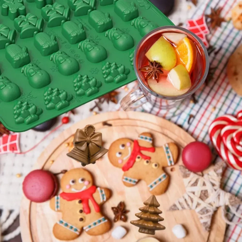 Christmas Silicone Chocolate M - đánh giá và giá Kitchen Baking Gloves