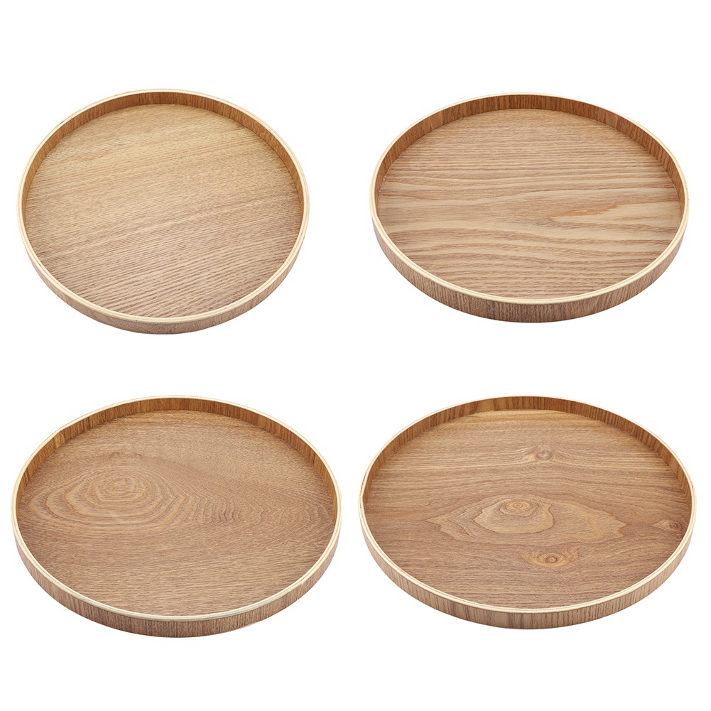 Wooden Serving Tray Tea Plate  - đánh giá và giá Cake Board Round
