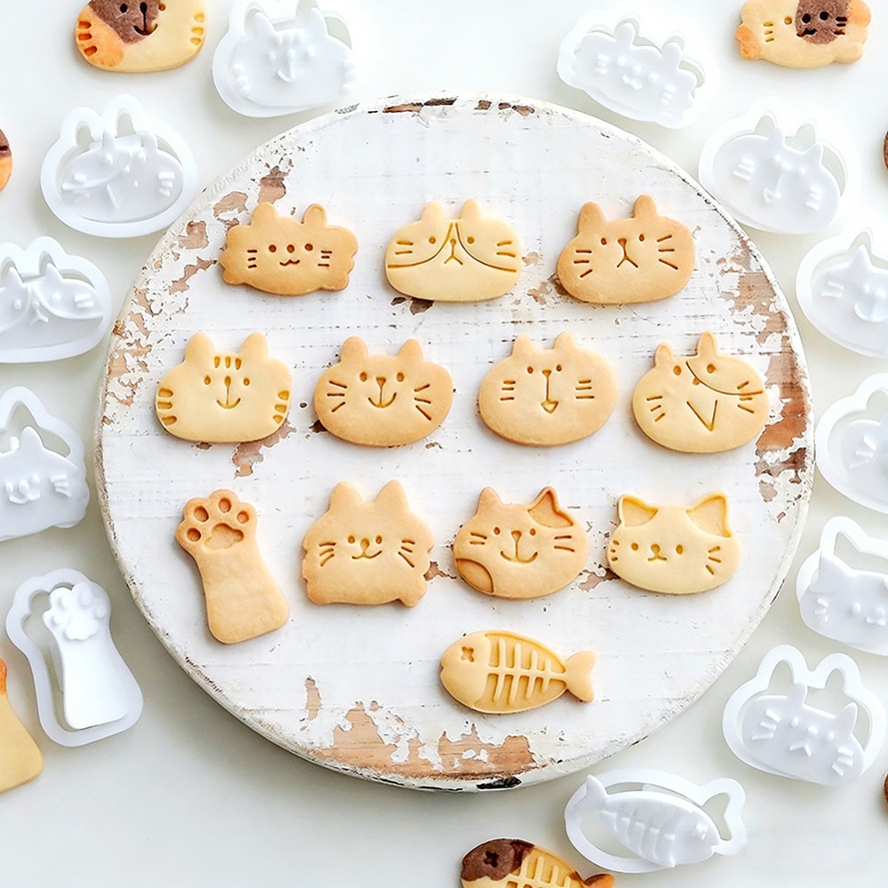Cute Kitten DIY Stamp Cookie C - đánh giá và giá Kitchen Baking Items