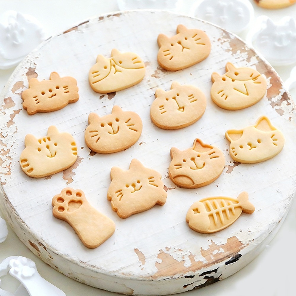 Cute Kitten DIY Stamp Cookie C - đánh giá và giá Kitchen Baking Items