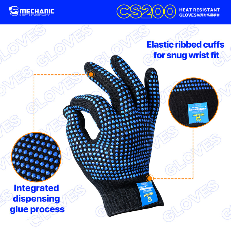 MECHANIC CS200 Heat Resistant  - đánh giá và giá Kitchen Baking Gloves