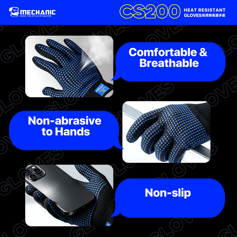 MECHANIC CS200 Heat Resistant  - đánh giá và giá Kitchen Baking Gloves