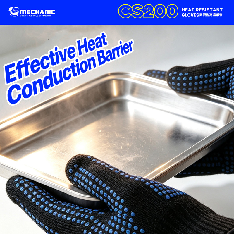 MECHANIC CS200 Heat Resistant  - đánh giá và giá Kitchen Baking Gloves
