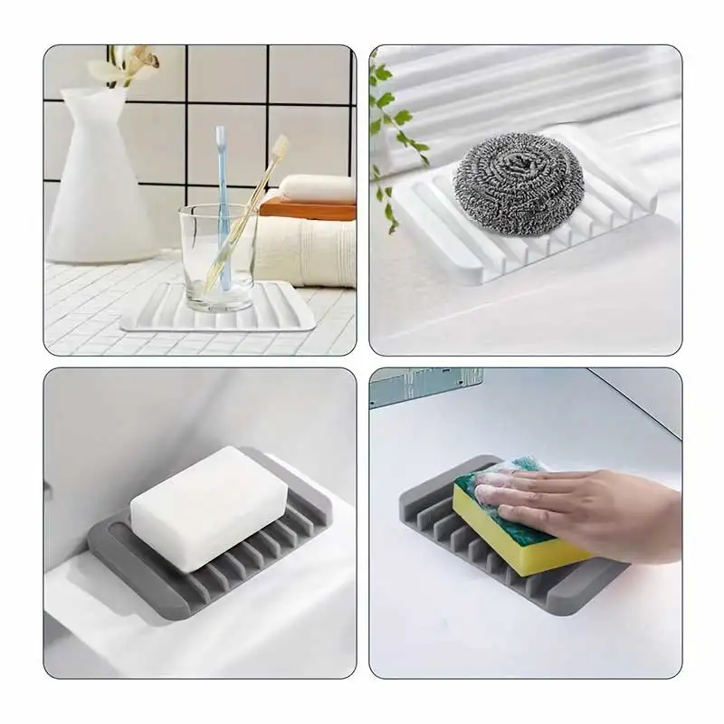 New 1PC Silicone Draining Soap - đánh giá và giá Kitchen Baking Tray Storage