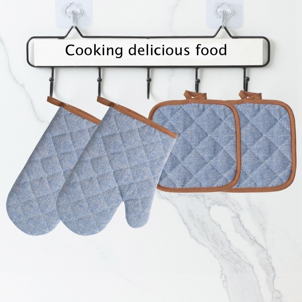 2 pcs Anti Scald Oven Gloves H - đánh giá và giá Kitchen Baking Gloves