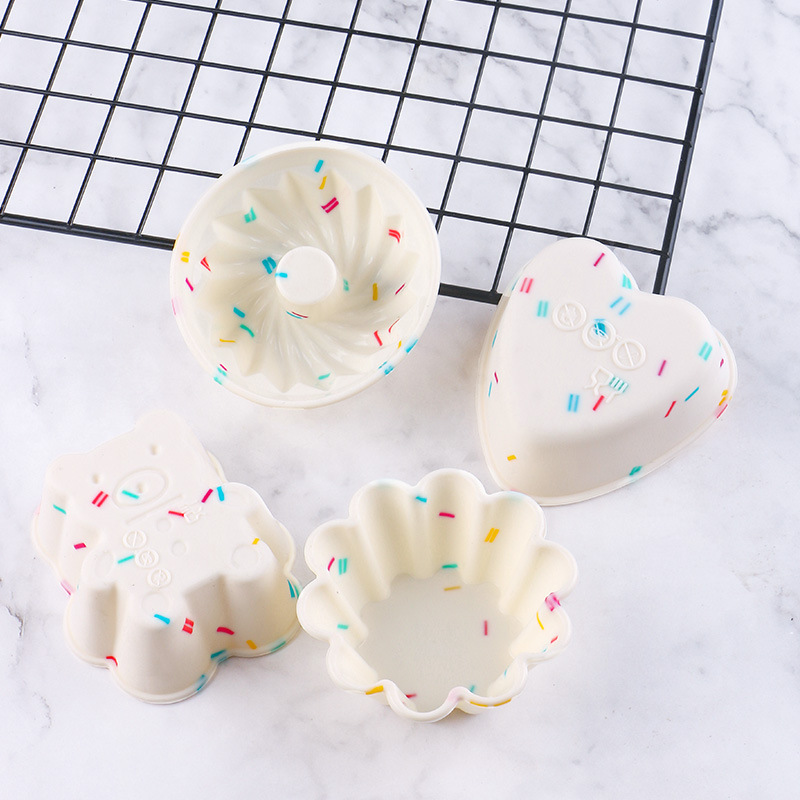 4pcs Colored Silicone Cake Cup - đánh giá và giá Kitchen Baking Utensils