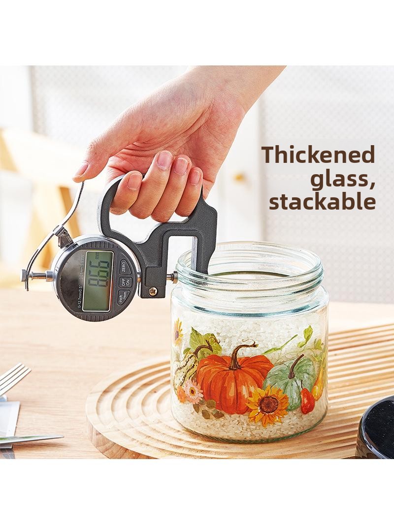 Thickened Glass Sealed Storage - đánh giá và giá Kitchen Baking Canisters